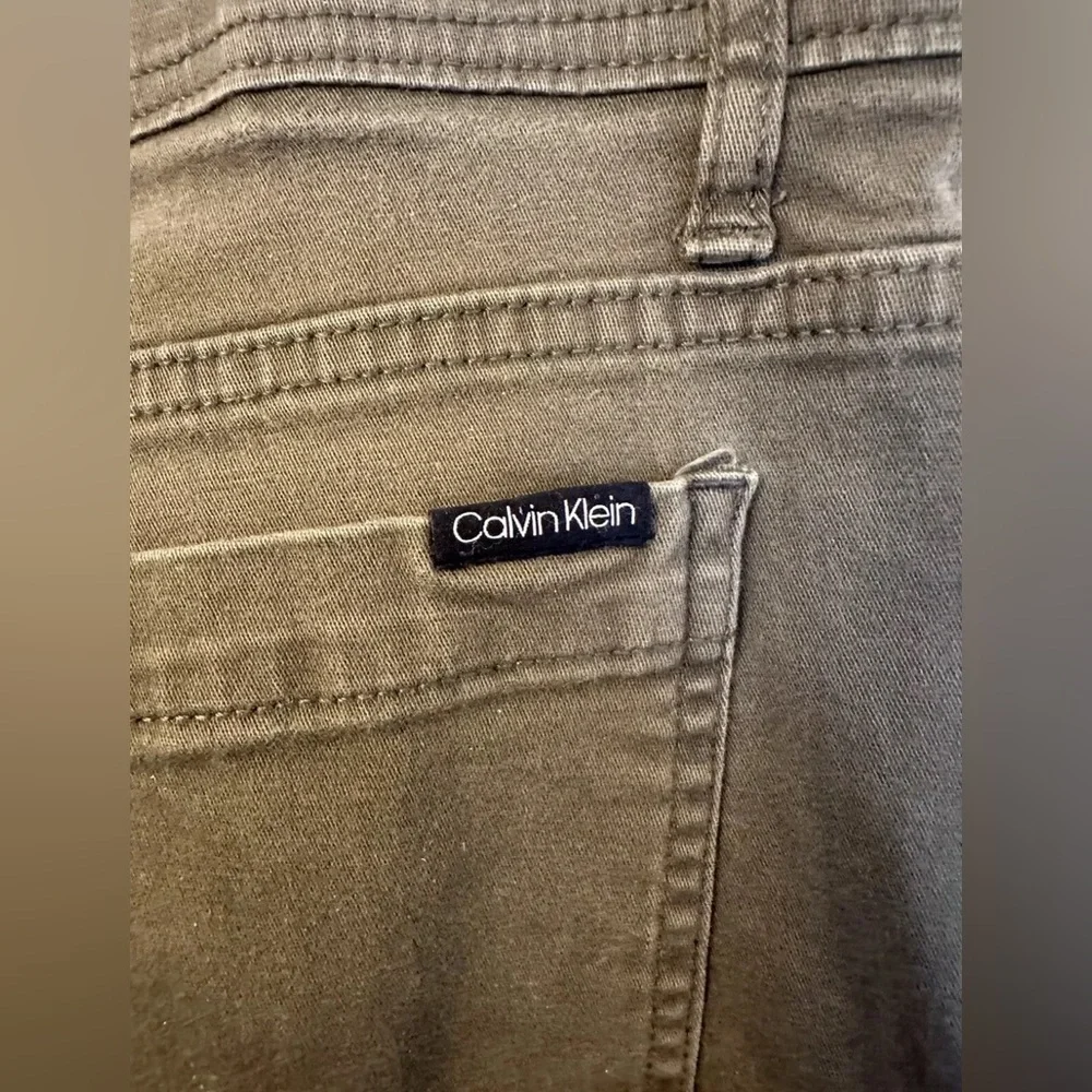 Calvin Klein Pants Mens Size 32x32 Infinite Flex Waist Slim Fit Green In Colour